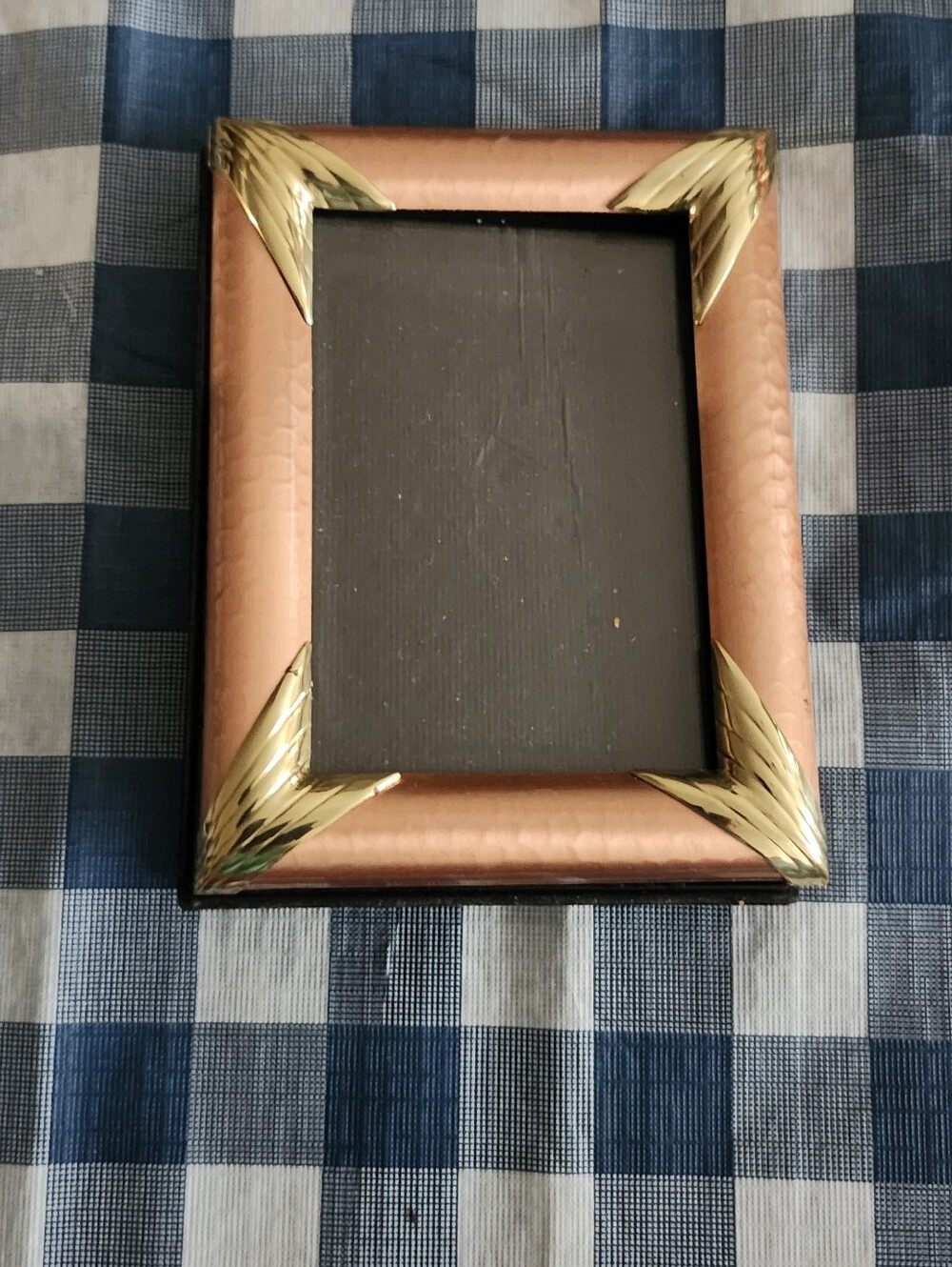3 1/2x 5 Copper Photo Frame with Gold Corner Accents - Home Accents